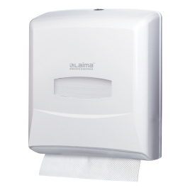 Диспенсер для полотенец LAIMA PROFESSIONAL CLASSIC (Система H3), V-сложения, белый