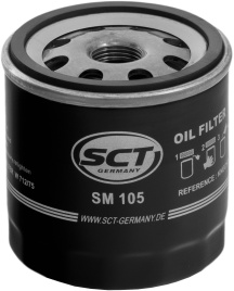 Фильтр масляный SCT (ВАЗ 2110 (2.0i 16V) NIVA CHEVROLET,DAEWOO,OPEL) (1шт)