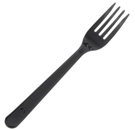 Вилка "ПРЕМИУМ" чёрная (50упх50шт) 180мм (2500шт) фото 1