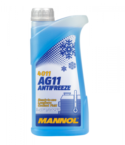 Антифриз (синий) MANNOL 4011 Антифриз AG11 Longterm (-40*C ) (п. канистра) 1л фото 1