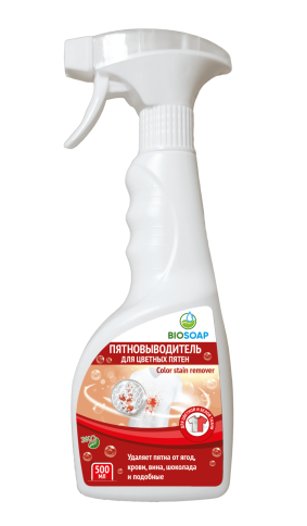  Пятновыводитель для цветных пятен Color stain remover / Биосоп Colorof триггер (500 мл (упак. 12шт) фото 1