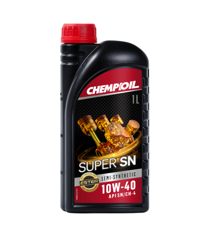 Масло моторное CHEMPIOIL Super SL 10W-40 SL/CH-4 ACEA B3/A3 п/синт (метал. кан.) 1л фото 1